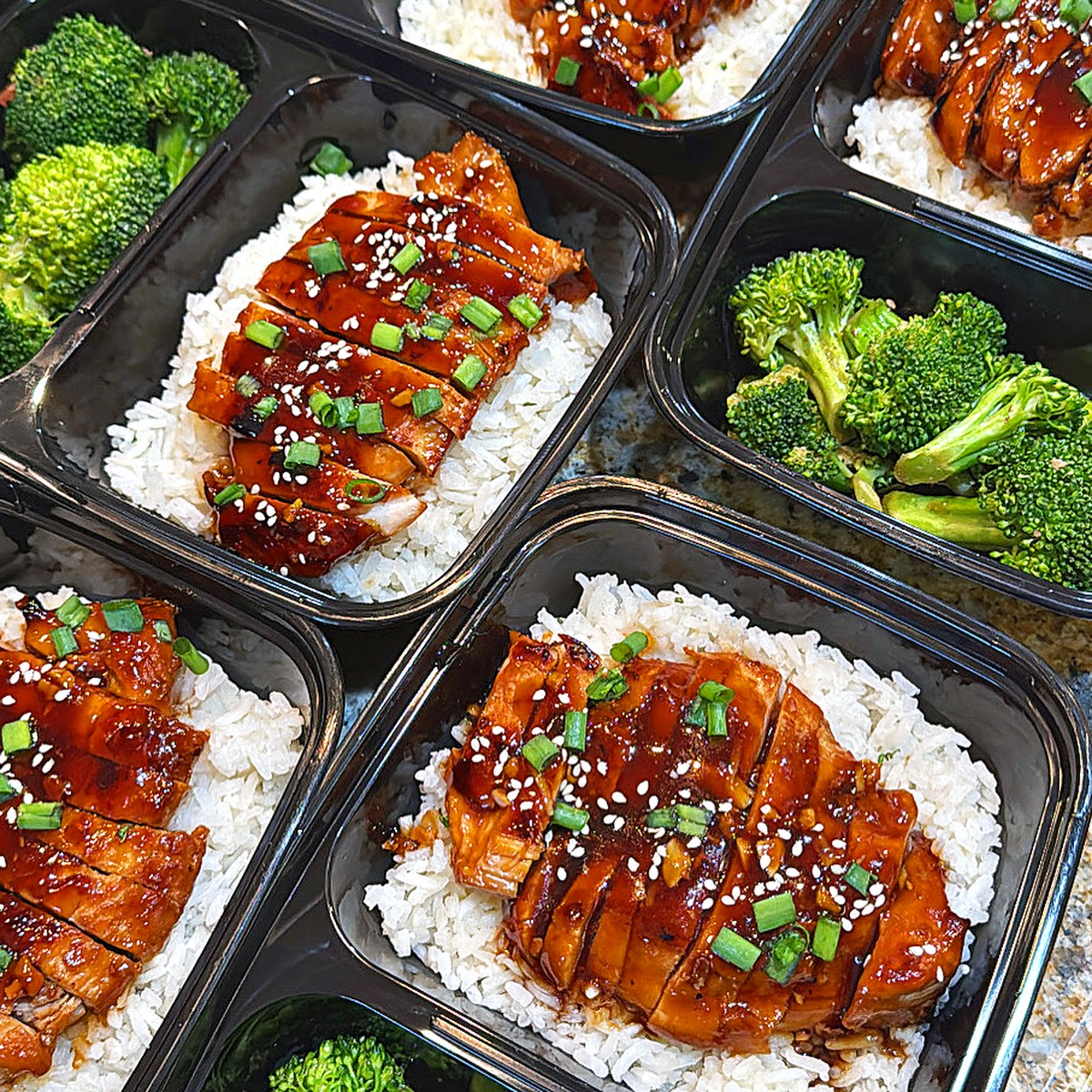 Fresh meal prep bowls